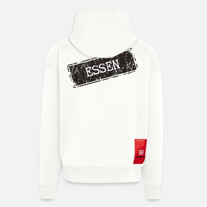 Essen Küchenmotif mit rustikaler Note - Zip Hoodie - made by SPREAD - OFF WHITE