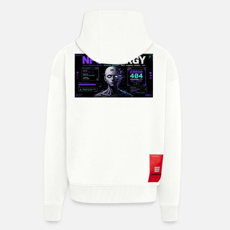NPC ENERGY ERROR 404 - Zip Hoodie - made by SPREAD - OFF WHITE