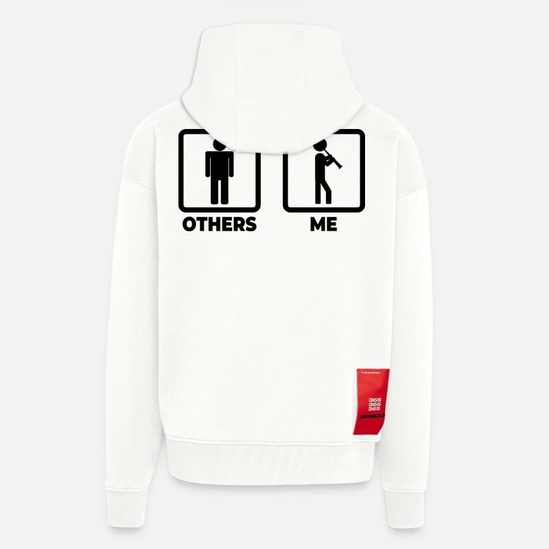 Klarinette Zeitplan - Zip Hoodie - made by SPREAD - OFF WHITE