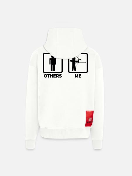 Funny archer - Zip Hoodie - made by SPREAD - OFF WHITE