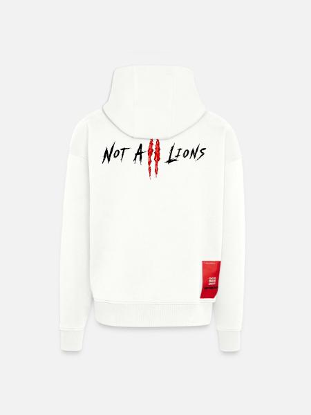 Not All Lions... - Zip Hoodie - made by SPREAD - OFF WHITE
