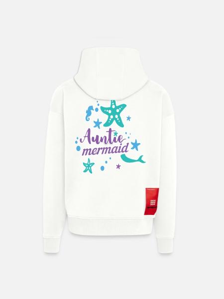 Auntie Mermaid - Zip Hoodie - made by SPREAD - OFF WHITE