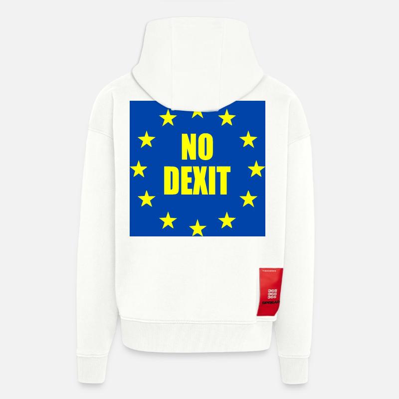 No dexit - Veste à capuche bio épaisse oversize fabriqué en UE - OFF WHITE
