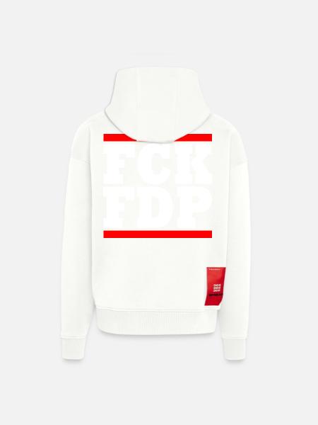 Fck fdp - Zip Hoodie - made by SPREAD - OFF WHITE
