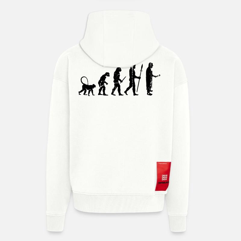 Fleischer Evolution - Zip Hoodie - made by SPREAD - OFF WHITE