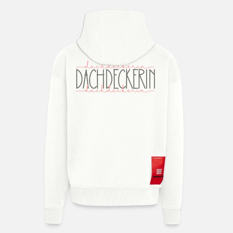 Dachdeckerin Geschenk Handwerkerin Beruf - Zip Hoodie - made by SPREAD - OFF WHITE