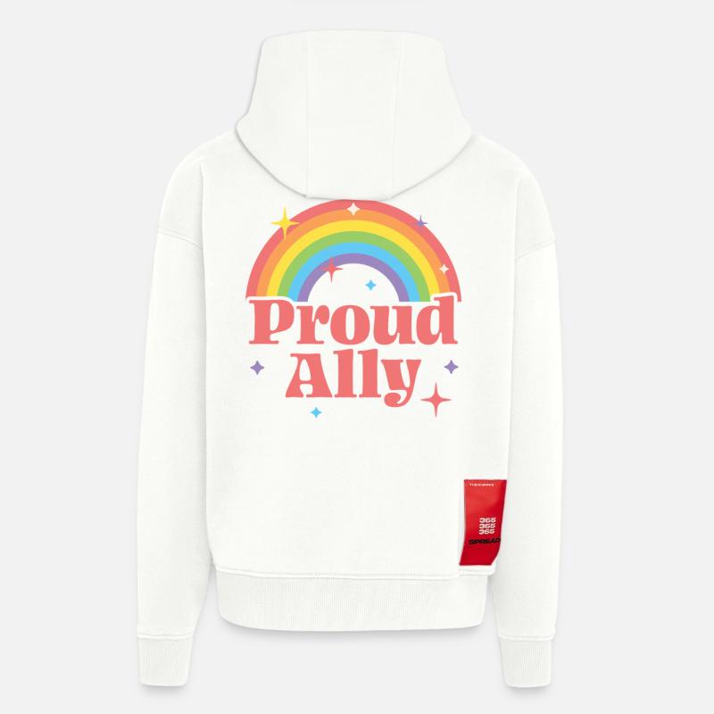 Stolzer Verbündeter - Zip Hoodie - made by SPREAD - OFF WHITE