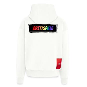Brettspiele bunter Schriftzug - Zip Hoodie - made by SPREAD - OFF WHITE - Hinten