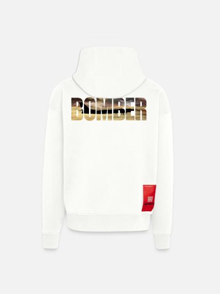 Bomber Tu-95 - Zip Hoodie - made by SPREAD - OFF WHITE