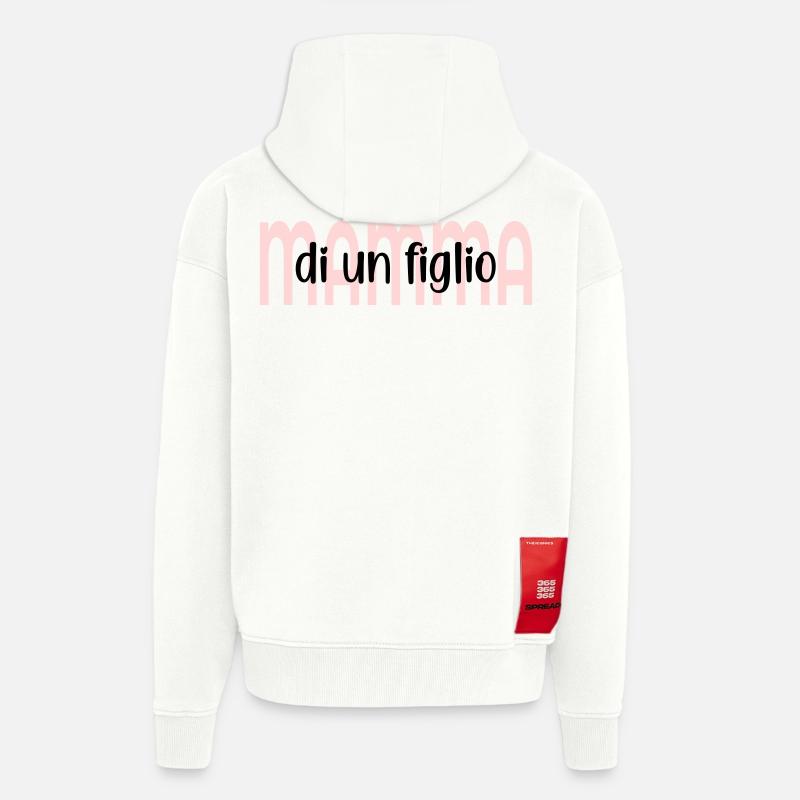 Mutter eines Kindes - Zip Hoodie - made by SPREAD - OFF WHITE