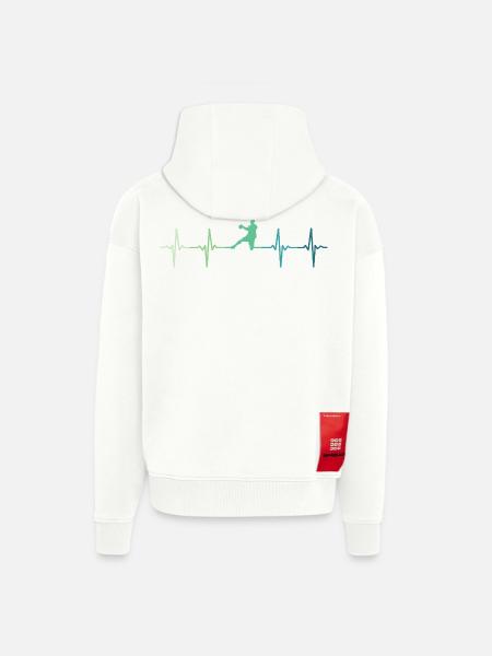 Handball, Herzschlag, Handball - Zip Hoodie - made by SPREAD - OFF WHITE