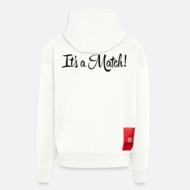 Es ist ein Match! - Zip Hoodie - made by SPREAD - OFF WHITE