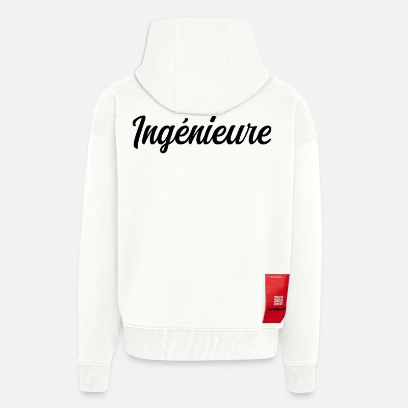 Technical Design Engineer Science Project - Zip Hoodie - made by SPREAD - OFF WHITE