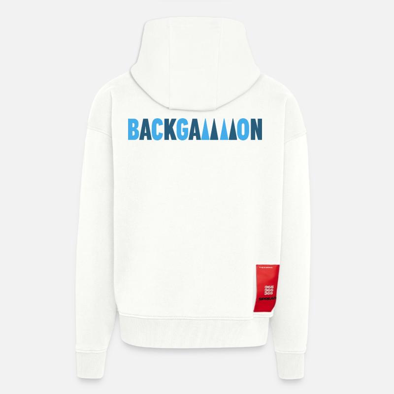 Backgammon - Zip Hoodie - made by SPREAD - OFF WHITE