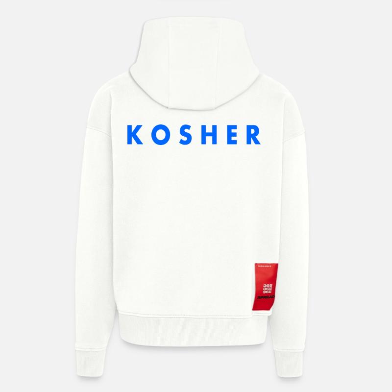 Kosher - Zip Hoodie - made by SPREAD - OFF WHITE