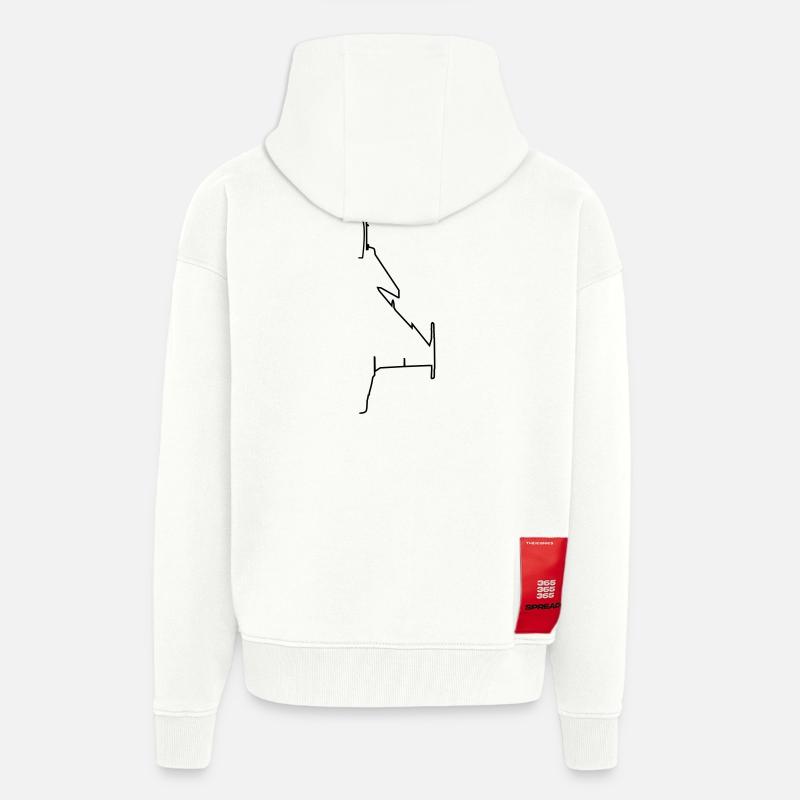 Flugzeug - Zip Hoodie - made by SPREAD - OFF WHITE