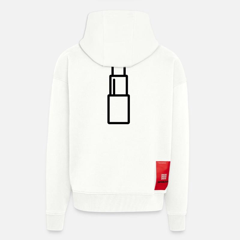 Lippenstift - Zip Hoodie - made by SPREAD - OFF WHITE