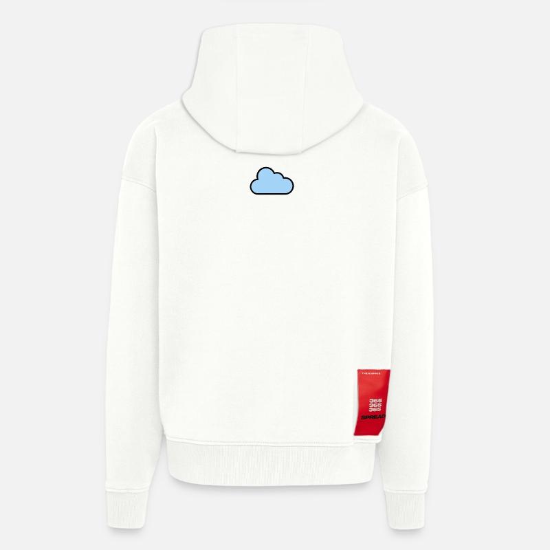 cloud_icon - Zip Hoodie - made by SPREAD - OFF WHITE