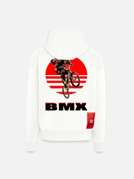 BMX Bike - Zip Hoodie - made by SPREAD - OFF WHITE