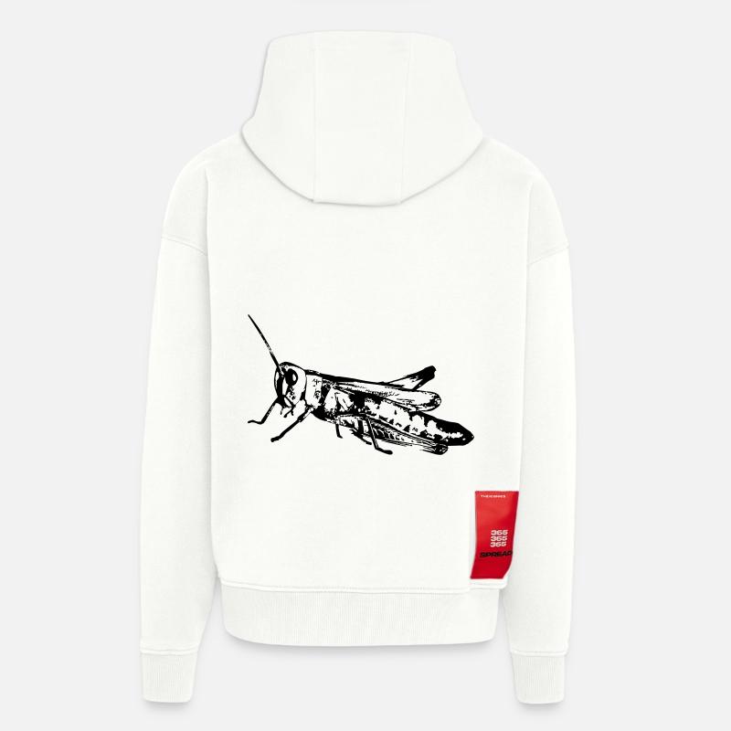 Grasshopper / Grashüpfer - Zip Hoodie - made by SPREAD - OFF WHITE