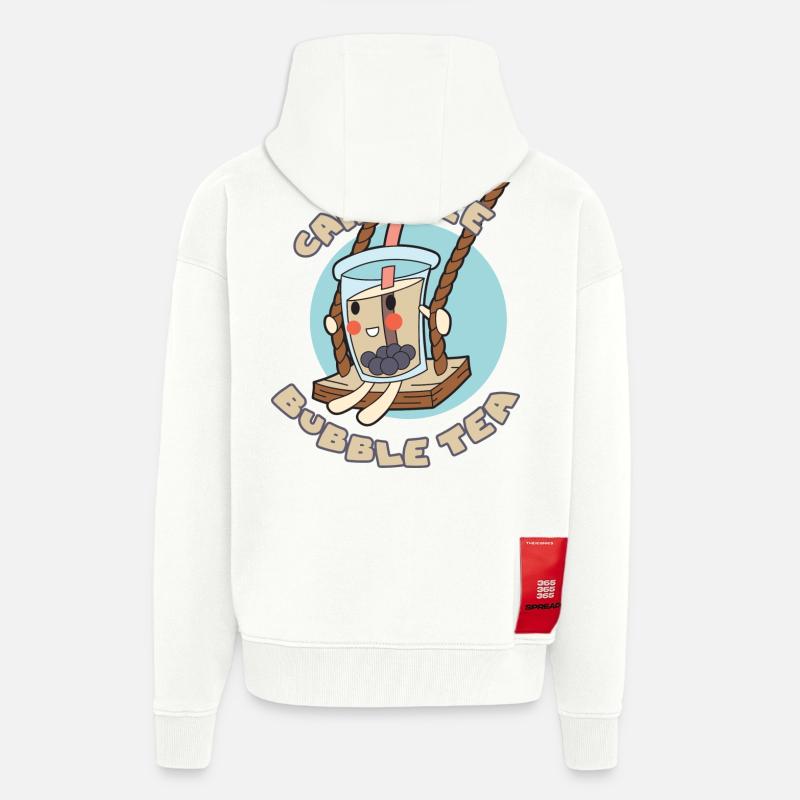 Sorgloser Bubble Tea - Zip Hoodie - made by SPREAD - OFF WHITE