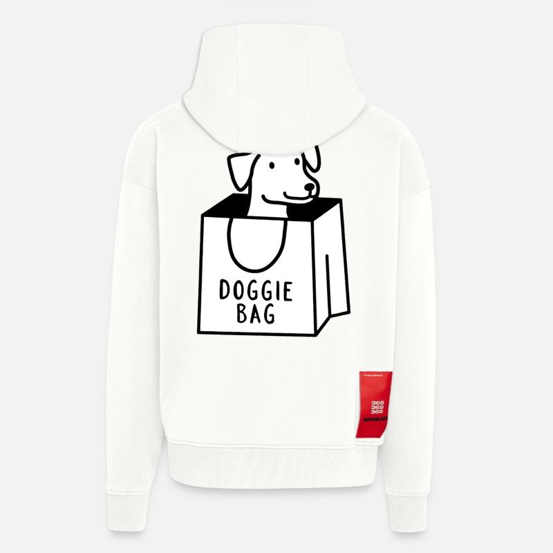 Hundetasche - Zip Hoodie - made by SPREAD - OFF WHITE
