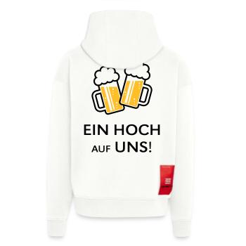 Ein Hoch Auf Uns! Bierkrüge Stoßen An (Bier / 2C) - Zip Hoodie - made by SPREAD - OFF WHITE - Hinten