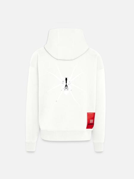 White wolf spider - Zip Hoodie - made by SPREAD -