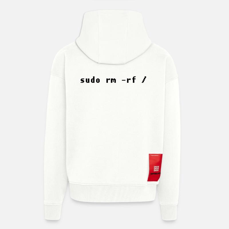 Lustiges Linux Admin Design - Zip Hoodie - made by SPREAD - OFF WHITE