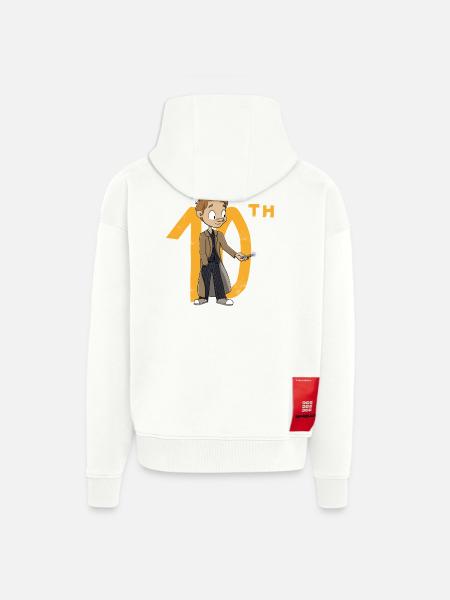 Der 10. Doktor, Chibi-Version - Zip Hoodie - made by SPREAD - OFF WHITE