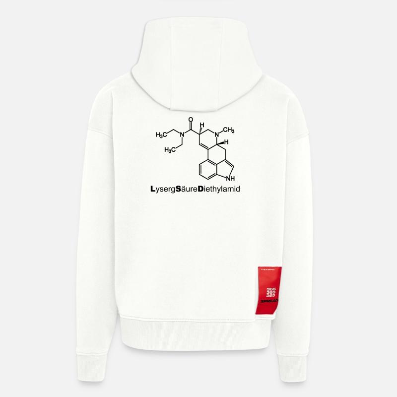 LSD - Zip Hoodie - made by SPREAD - OFF WHITE