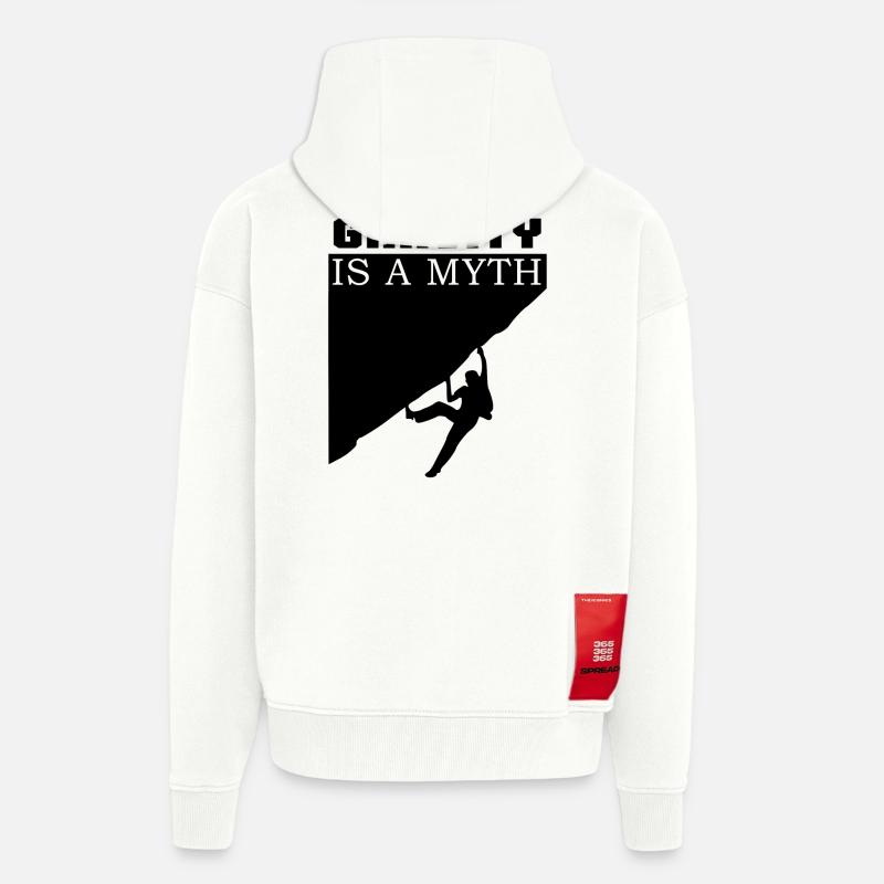 Gravity is a Myth - Veste à capuche bio épaisse oversize fabriqué en UE - OFF WHITE