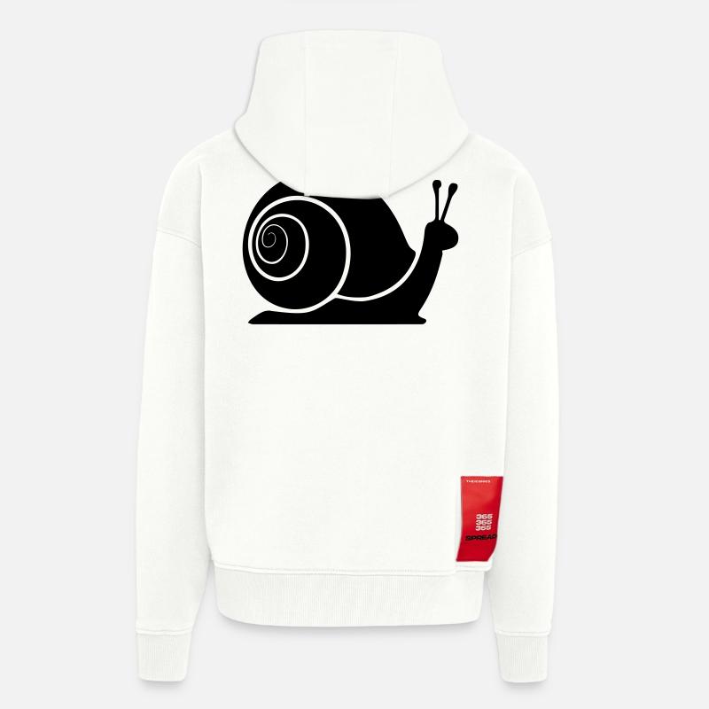 Schnecke - Zip Hoodie - made by SPREAD - OFF WHITE