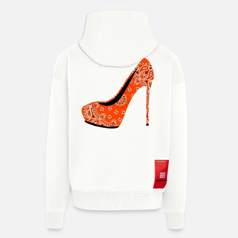 Stöckelschuh - Zip Hoodie - made by SPREAD - OFF WHITE