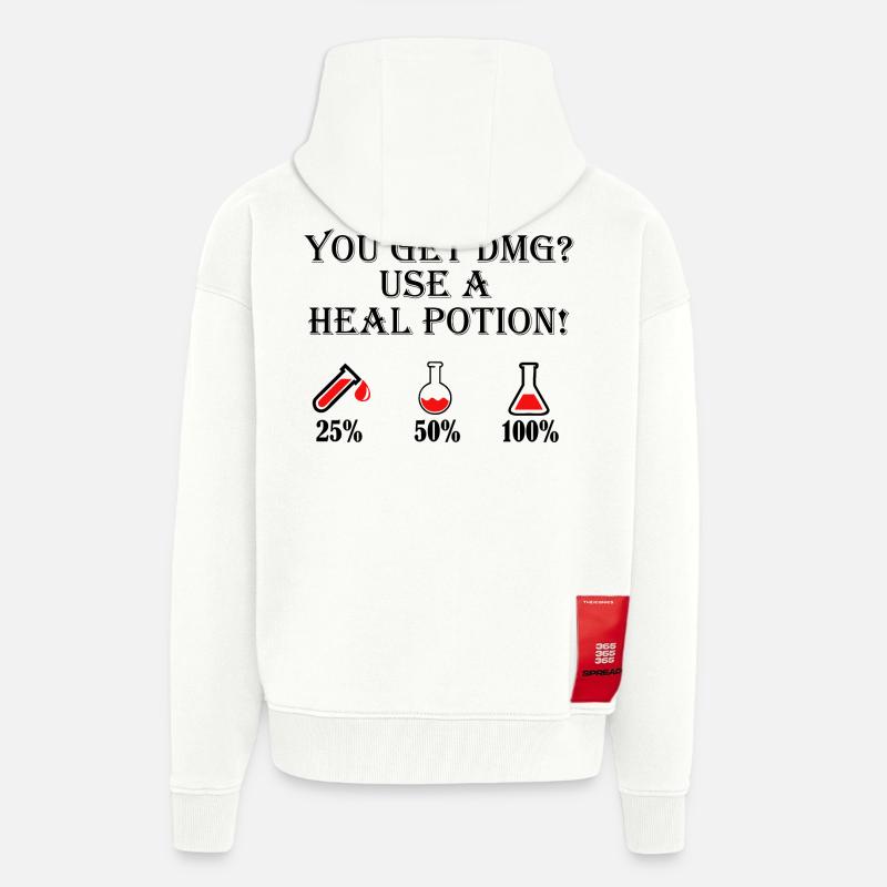 Benutze einen Heiltrank - Zip Hoodie - made by SPREAD - OFF WHITE