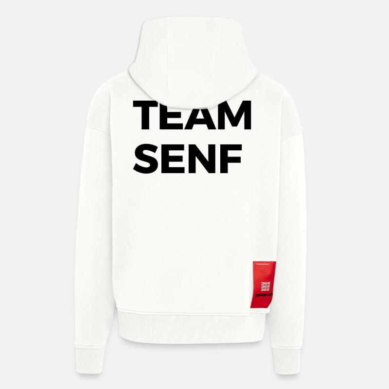 TEAM SENF - Zip Hoodie - made by SPREAD - OFF WHITE