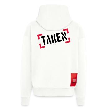 klammern stempel rahmen cool balken 100 prozent ta - Zip Hoodie - made by SPREAD - OFF WHITE - Hinten