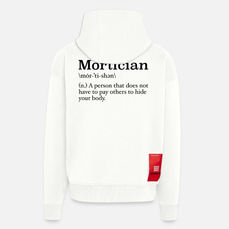 Bestatter Definition Studentin der Leichenkunde - Zip Hoodie - made by SPREAD - OFF WHITE