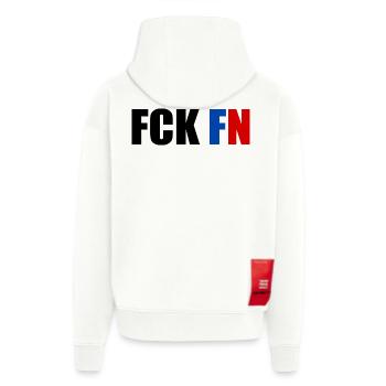 Fck fn - Zip Hoodie - made by SPREAD - OFF WHITE - Hinten