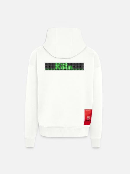 Koeln LED Display Gruen - Zip Hoodie - made by SPREAD - OFF WHITE