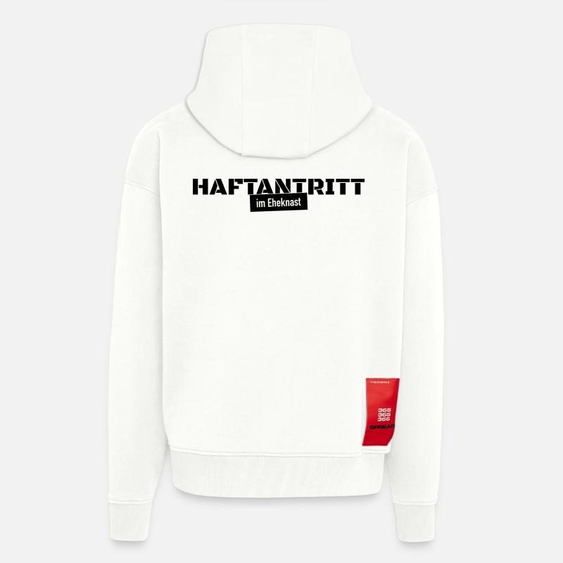 Haftantritt Ehe Junggesellenabschied Geschenk - Zip Hoodie - made by SPREAD - OFF WHITE