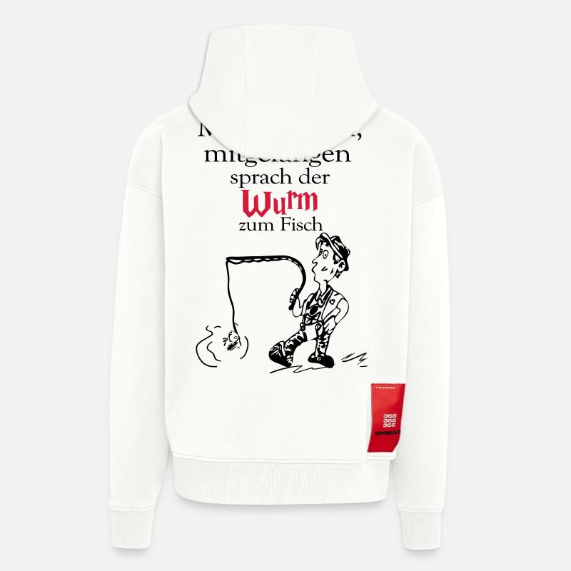 Mitgehangen, mitgefangen - Zip Hoodie - made by SPREAD - OFF WHITE