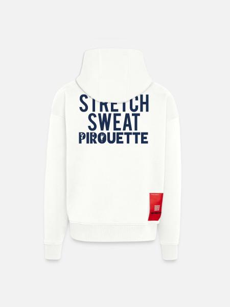 Ballet Gift Stretch - Sweat - Pirouette - Zip Hoodie - made by SPREAD - OFF WHITE