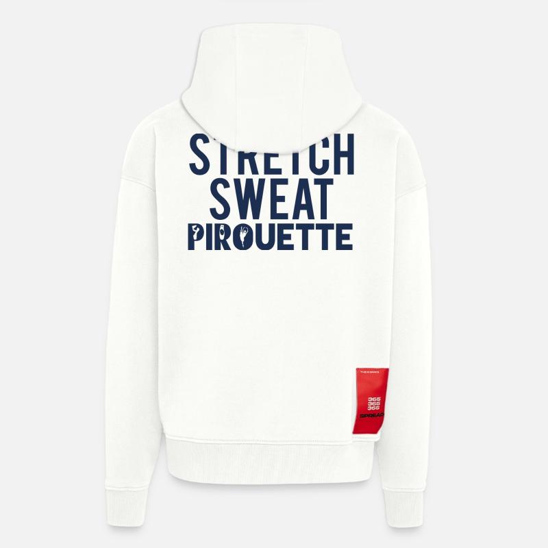 Ballet Gift Stretch - Sweat - Pirouette - Zip Hoodie - made by SPREAD - OFF WHITE