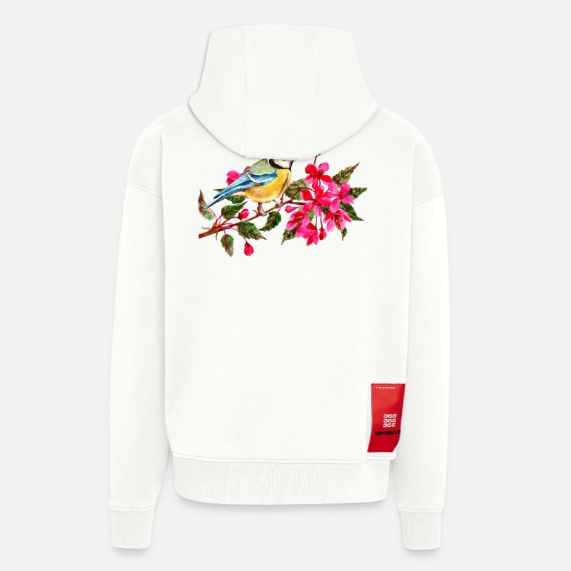 Vogel - Zip Hoodie - made by SPREAD - OFF WHITE