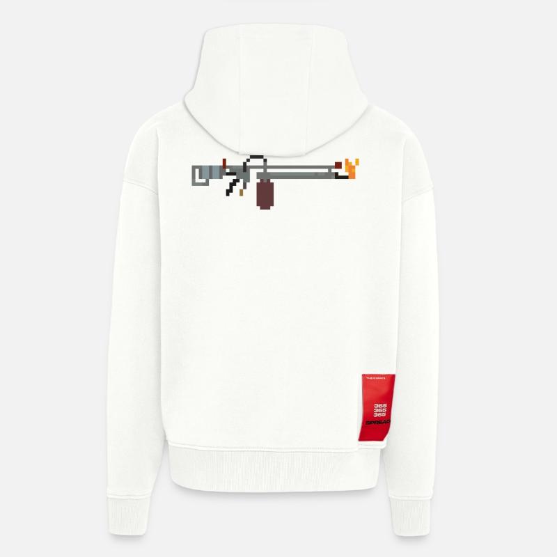 Flammenwerfer - Zip Hoodie - made by SPREAD - OFF WHITE