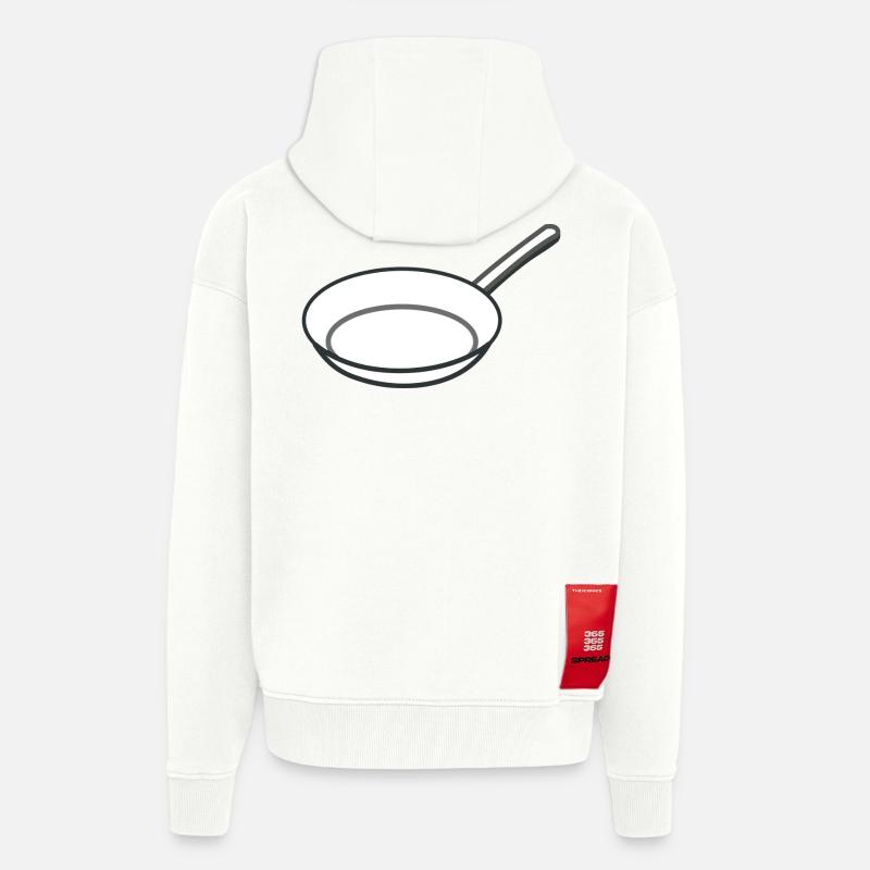 casserole - Veste à capuche bio épaisse oversize fabriqué en UE - OFF WHITE