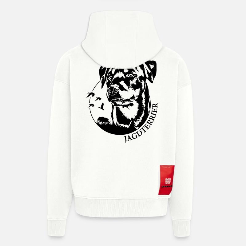 Jagdterrier Jagdhunde Jagdhund Hunde Wilsigns - Zip Hoodie - made by SPREAD - OFF WHITE
