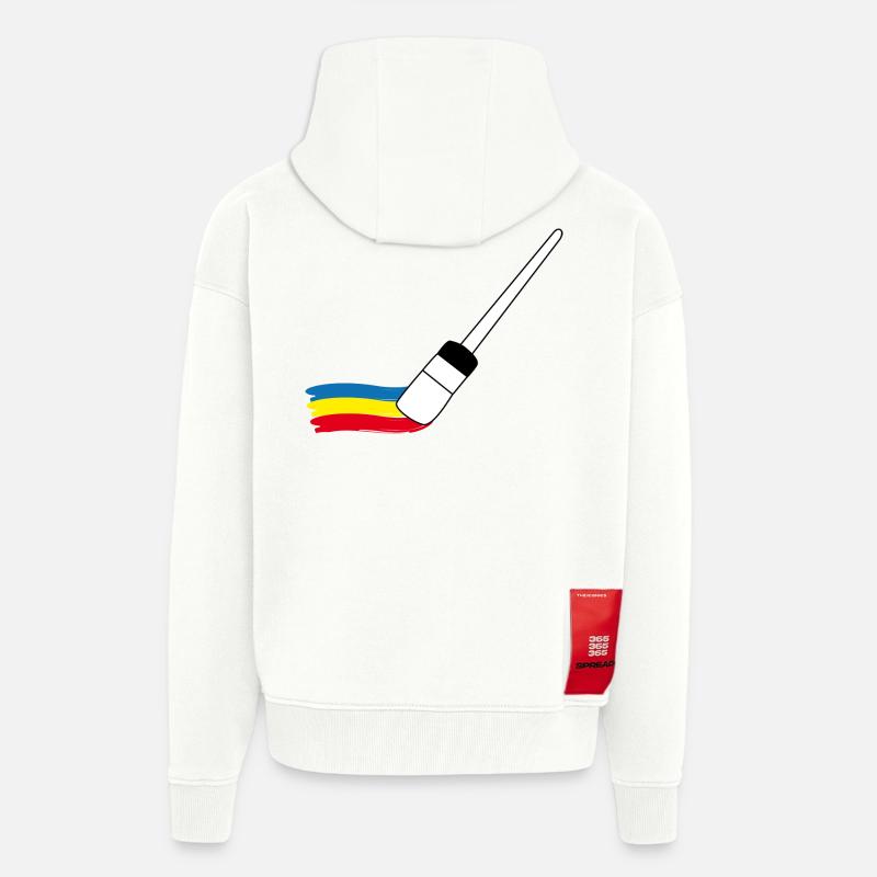 Painter | Painter | Painter painter - Zip Hoodie - made by SPREAD - OFF WHITE