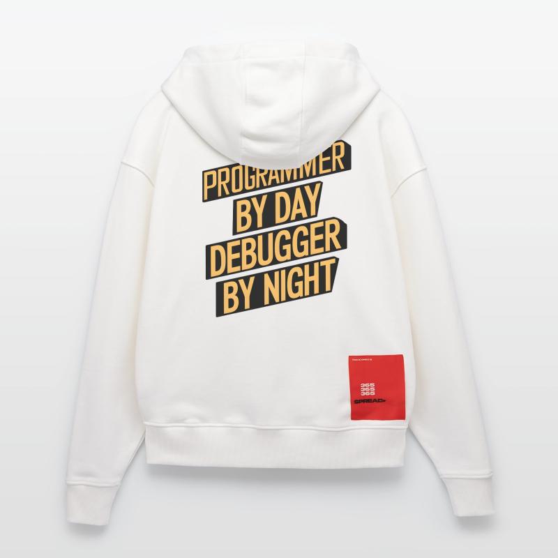 Programmer by Day, Debugger by Night Zip Hoodie - made by SPREAD